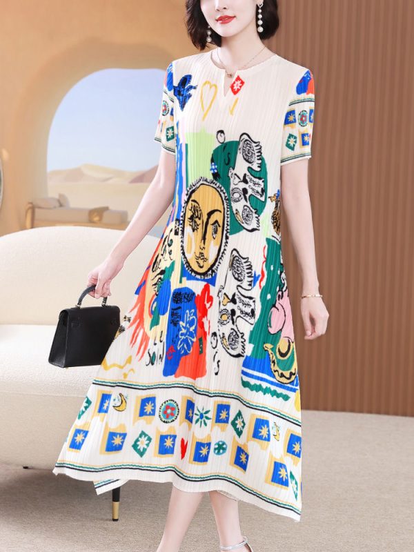 Large size women's clothing 2025 dress slim fashion new high-end western-style medium-length skirt D02350